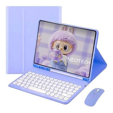 Imagem de Kit Capa para Samsung Tab S8 Ultra : Capa para Tablet + Teclado com teclas redondas + Mouse