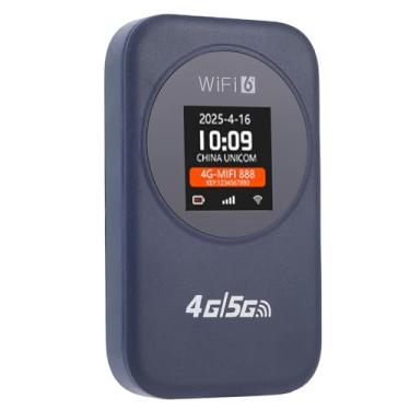 Imagem de Luocute Roteador WiFi Portátil 4G 300Mbps 2.4G Time Display Mobile Hotspot, Estabilidade para Viagens, Compatível Com Internet Portátil, Bateria de 3000mAh, Fácil Operação, Informações