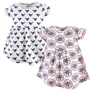 Imagem de Yoga Sprout Vestidos infantis de algodão para meninas, Florescendo, 4 Anos