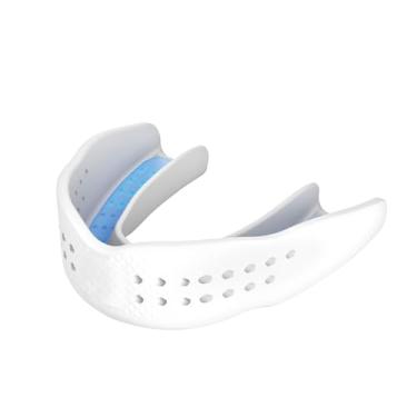Imagem de (Youth, Strapless, WHITE) - Shock Doctor Mouthguard SuperFit - Easy-Fit Strap/Strapless mouthguard - Low Profile Fit perfect for Basketball, Hockey, Lacrosse, - All Sport