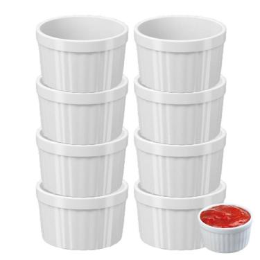 Imagem de Kit8 Molheira Ramekin Potinhos Pote Molho Petisco Coza 150Ml