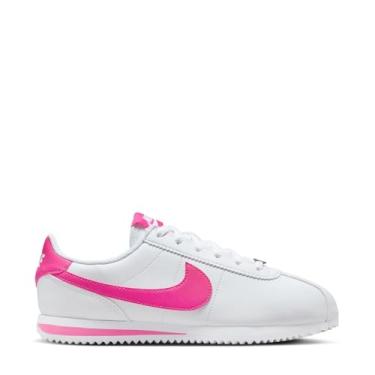 Imagem de Nike Tênis infantil Cortez (DM0950-104, branco/fúcsia a laser), Branco/fúcsia a laser, 22 BR
