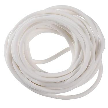 Imagem de Tira de vedação de espuma de silicone, 3,5 mm (0,14") de diâmetro 5 metros (16,41 pés) de esponja longa tira de vedação climática redonda de borracha sólida para junta DIY, armazém, almofadas, tubos