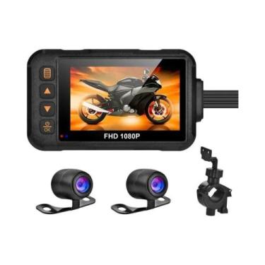 Imagem de Câmera De Painel Para Motocicleta 3 Polegadas DVR À Prova d'Água 720P 