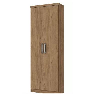 Imagem de Armário Multiuso Henn 2 Portas 6 Prateleiras Rustico