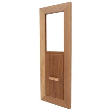 Imagem de ZJchao Sala de Sauna Painel de Ventilação de Ar de Ventilação Com Grade de Ventilação Ajustável para Sauna Acessórios para Sala de Madeira de Cedro 34,1x12,9x1,1cm