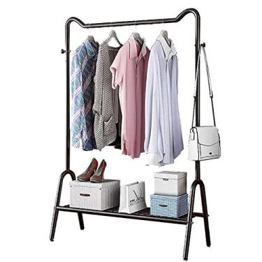 Imagem de Prateleira de trilho de roupas - resistente, grande armazenamento - guarda-roupa aberto para quarto - organizador de roupas de alta capacidade