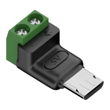 Imagem de Adaptador de cabo USB C | Conector terminal macho de 2 pinos, conectores tipo C sem solda | para telefones celulares e tablets industriais, científicos, câmeras, pequenos eletrodomésticos