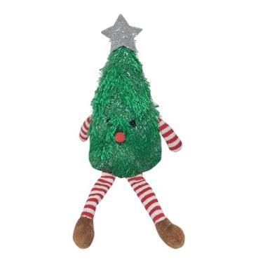 Imagem de Boneca de Natal, linda boneca de árvore de Natal – Figuras macias, jogo festivo para mesa, prateleira, casa, decoração infantil, hora de brincar, viagens internas