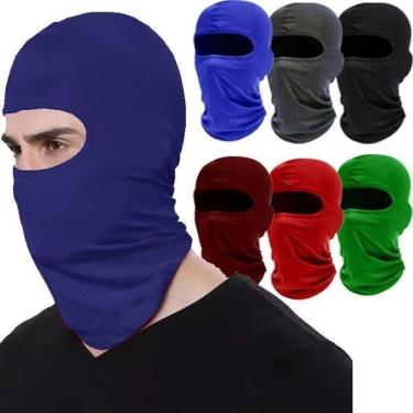 Imagem de Kit com 6 Toucas Ninja Balaclava Motoqueiro Proteção UV Moto Pesca-Unissex
