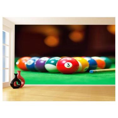Imagem de Papel De Parede 3D Salão De Jogos Bilhar Sinuca 3,5M Jcs20 - Você Deco