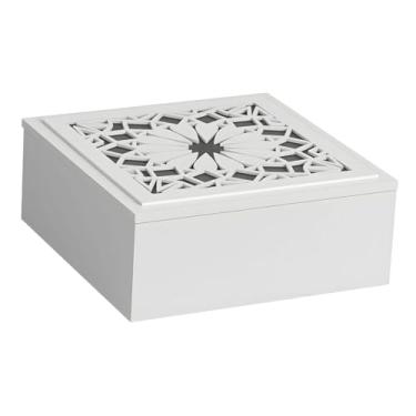 Imagem de Generic Organizador de saquinhos de chá de madeira, porta-saquinhos de chá, caixa de armazenamento de chá multifuncional e prática para cozinha e sala de