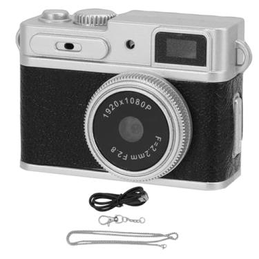 Imagem de Bewinner Câmera Digital Com Chaveiro para Fotografia, Câmera de Vídeo de Bolso Minúsculo 1080P FHD Com Tela de 0,96 pol., Gravador de Vídeo Portátil Vintage para Adolescentes Em Viagens, (Preto)