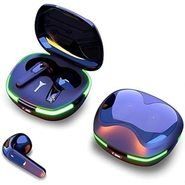 Imagem de Fones de ouvido sem fio Pro60 TWS com luz de respiração LED – Fone de ouvido para jogos de baixa latência com microfone, fones de ouvido viva-voz