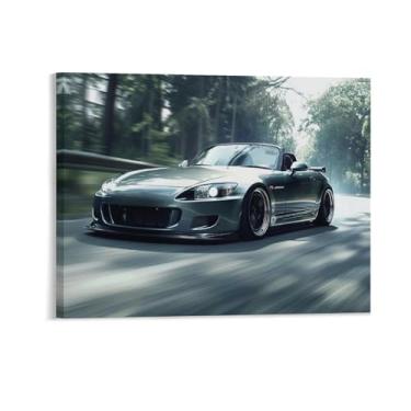 Imagem de HouLaiZhe Modificado S2000 Jdm Carro Drift Sports Posters Tela Estética Sala Decoração de Parede Impressões Galeria Sala Decoração de Parede para Quarto Sala de Estar Escritório 16 x 20 polegadas (40