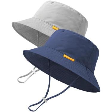 Imagem de Pacote com 2 chapéus HAT HONGTEYA Baby Bucket, UPF 50+, ajustável