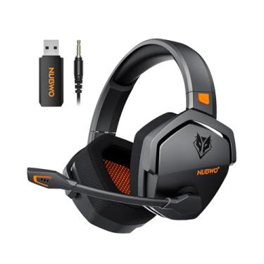 Imagem de NUBWO Wireless Gaming Headset with Mic for Ps5 Ps4 PC, Zero Interference, 100-Hour Battery All-Day Play, 23ms Sync​ for Fortnite & Call of Duty/FPS Gamers, Triple Mode All Devices Compatible - Orange