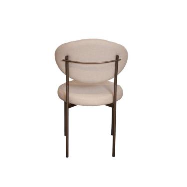 Imagem de Cadeira para Sala de Jantar Estrutura em Aço Aura Bronze/ Bege