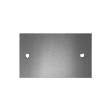Imagem de Espelho De Piso 4x2 Cega Aluminio Polido - 12 Unidades - Stamplac