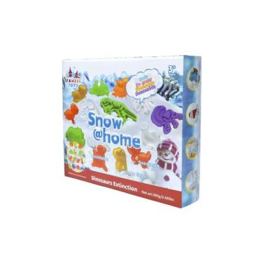 Imagem de Brinquedo Presente de Natal Infantil  Kit Sensorial Snow Home Dinossau