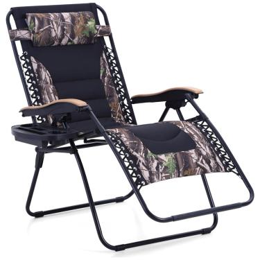 Imagem de Cadeira Reclinável Ajustável Gravidade Zero com Apoio de Cabeça, PHI VILLA, Preto