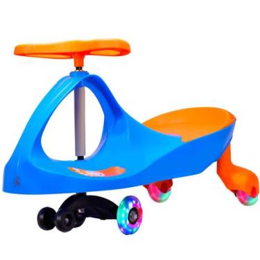 Imagem de Carrinho Rolimã Zig Zag Car 360 Roda Led Infantil - Castela