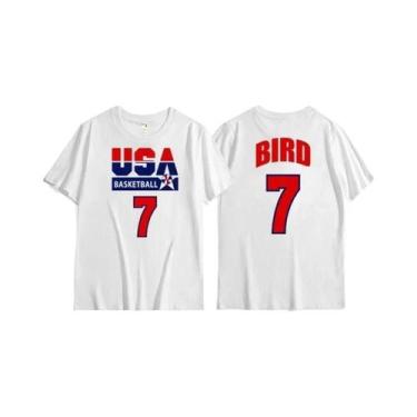 Imagem de Camiseta Masculina Retrô Esportiva Casual Para Treino De Basquete, Sec