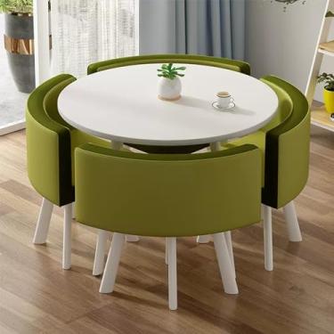 Imagem de Conjunto de mesa redonda e cadeira de clube de recepção de escritório, mesa de negociação e cadeira, mesas redondas de sala de conferência mesa de café, conjunto de mesa de jantar (cor: 23, tamanho