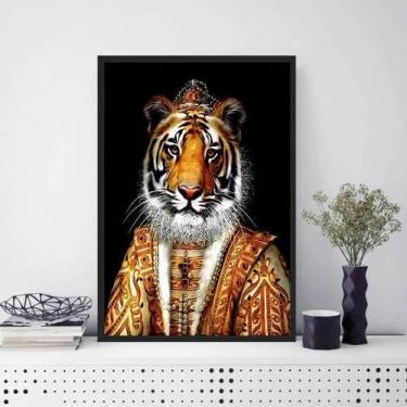Imagem de Quadro Decorativo Tigresa Rainha 45X34Cm - Quadros On-Line