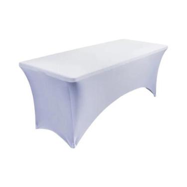 Imagem de Capa De Mesa De Spandex Elástica 4FT-10FT, Resistente a Rugas, Lavável