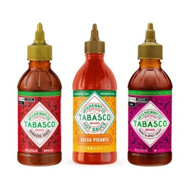 Imagem de Kit 3 Molho Pimenta Especiais Sauce Tabasco 256 Ml