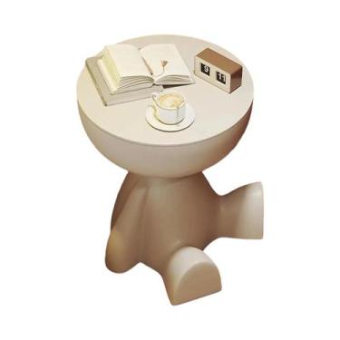 Imagem de Mesa Lateral Compacta E Móvel Para Espaços Pequenos, Quarto, Sofá, Var