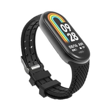 Imagem de Pulseira De Silicone Para Xiaomi Mi Band 8 9, Bracelete Substituto Par