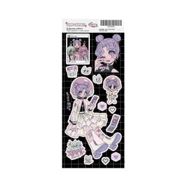 Imagem de Adesivos De Personagens De Desenhos Animados Coreanos Para Cadernos, D