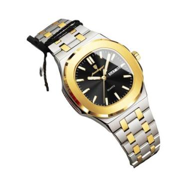 Imagem de Relógio De Quartzo Feminino Luminoso À Prova d'Água Em Aço Inoxidável,