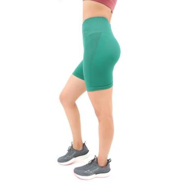 Imagem de Shorts Feminino Harmoney Monttês Cós Alto Modeladora, Verde, P