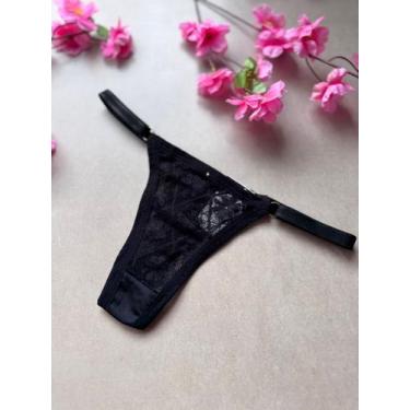 Imagem de Calcinha Fio Dental com Regulagem Lateral - Anadeyse, Único regulável,