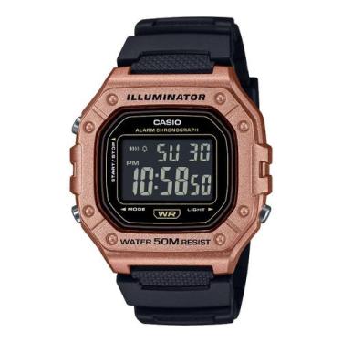 Imagem de Relógio casio masculino digital quadrado w-218hm-5bvdf