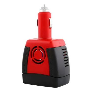 Imagem de Inversor Veicular 12V p/ 220V + USB 150W Tomada Portátil - ShopMix