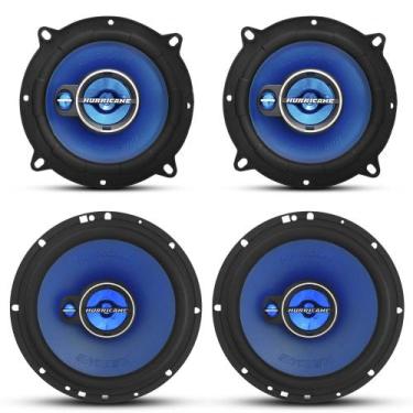 Imagem de Kit Falante Porta Dianteira e Traseira Hurricane 200W RMS, Gol G7 2016