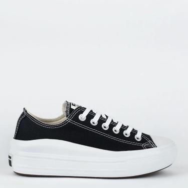Imagem de Tênis Converse Move Plat CB Lona Feminino - Preto-Feminino