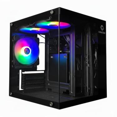Imagem de Gabinete Gamer Hayom GB1787 Aquário 3 Fans S/Fonte MICRO-ATX - GB1787