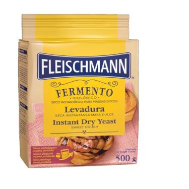 Imagem de Fermento Biológico Seco Instantâneo Massas Doces Fleischmann 500g