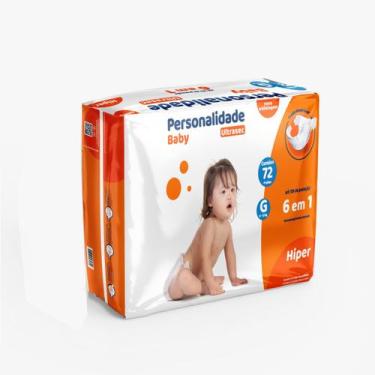 Imagem de Fralda Personalidade Baby Ultra Sec pacote hiper tamanho G, G 72