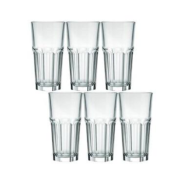 Imagem de Conjunto 6 Copo Long Drink 340ml De Vidro Nadir Bristol Suco Refrigerante Bebidas