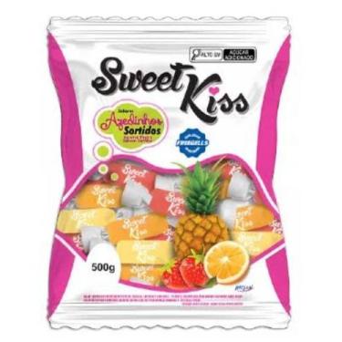 Imagem de Bala Doce Macia Sweet Kiss 500g para Festas e Lanchinhos Deliciosos