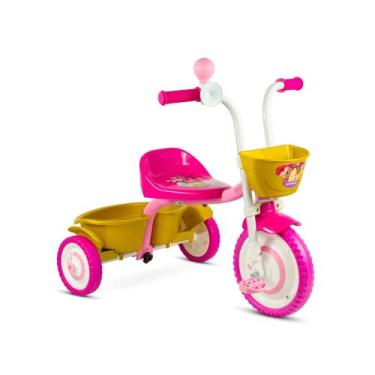 Imagem de Triciclo Infantil Princesas da Disney com Cestinha Nathor - 1005801600