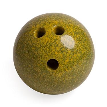 Imagem de Champion Sports Bola de boliche de plástico emborrachado - 2,3 kg amarelo marmorizado