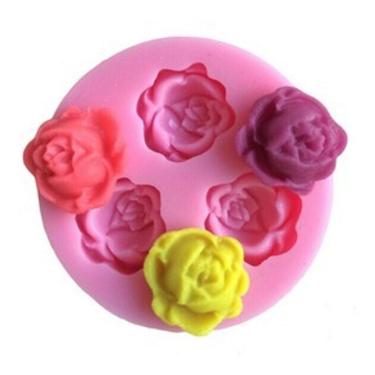 Imagem de Molde De Silicone Mini Rosas