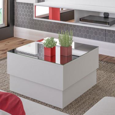 Imagem de Mesa de Centro Artely Parati com Espelho Branco